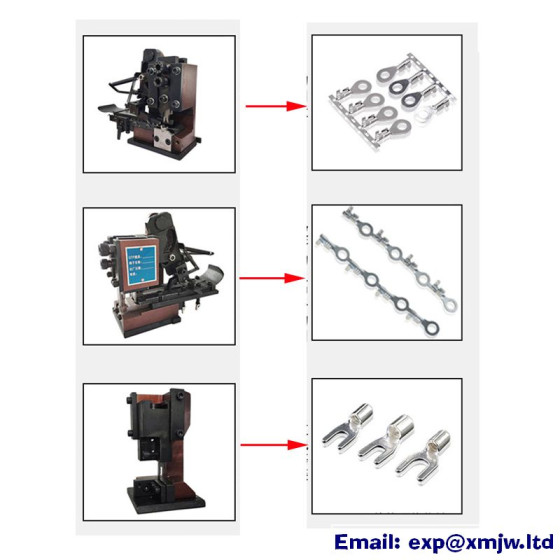 Vertical Horizontal Single Grain Mold + DIY Blades for 1.5T Terminal Crimping Machine High Speed Wire Terminal Crimper