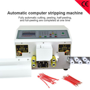 Automatic computer stripping machine fully automatic wire cut peel and half strip full peeling machines