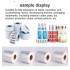 Intelligent automatic label peeling machine barcodes hot stamping sticker packaging trademarks insulated rubber label split