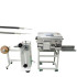High end automatic flexible thin coaxial cable rotating strip machine V-shapped cut coaxial wire peeling machines