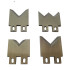 2pcs/set Knife Blade cutter for SWT508 220 Automatic Computer Wire Stripping Peeling Cutting Machine Tungsten carbide Blade