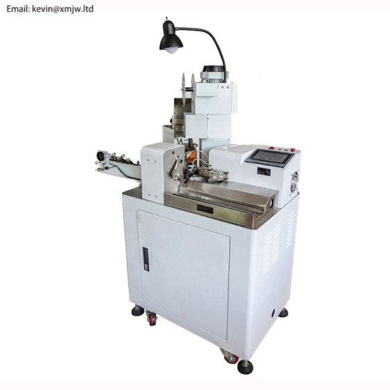X-CM203A Fully automatic wire cutting stripping one end terminal crimping another end tinning machine