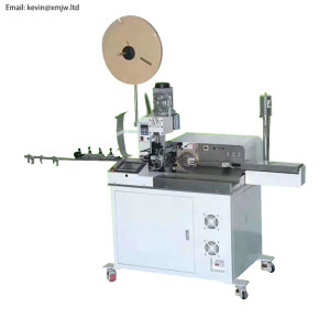 X-CM203B Fully automatic wire cutting stripping one end terminal crimping another end tinning machine 5 wires at the same time