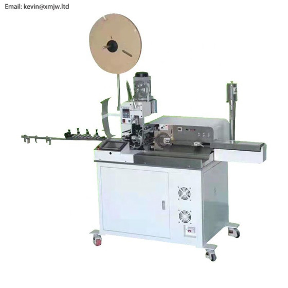 X-CM203B Fully automatic wire cutting stripping one end terminal crimping another end tinning machine 5 wires at the same time