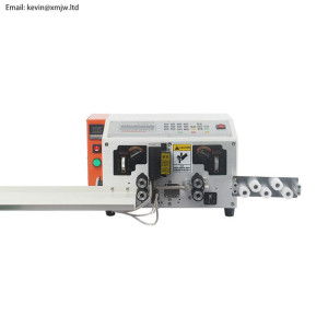 X-CS206 automatic  nylon braiding cable cutting and stripping machine, heating stripping machine