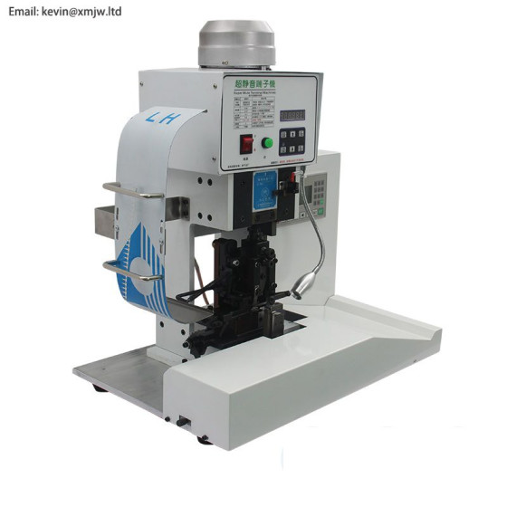 X-CM105B automatic Flat ribbon cable wire crimping machine,  Flat RGB  flexible cable computer harness wire crimping machine