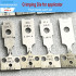 Four Pieces Each Set Terminals Crimp Blades Die 6.3 Sm 2510 Bare Terminals