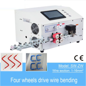 1-16 mm2 Four Wheel Drive Wire Strip and Bending Machine Automatic U type, Z type, different direction Wire Bending Machine