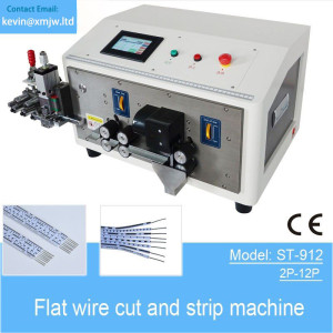2 Pin to 12 Pin Flat Ribbon Cable FFC Wire Cutting and Stripping machine Automatic wire stripper