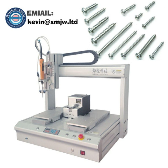 M1-M6 Electric Dektop Automatic Screwing Robot Screw Fix Machine 4 Axis Screw Tightening Machine