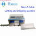 HS-BY01-2 Automatic Wires   Cable Cutting and Stripping Machine 2 Lines 4 Wheels Drive Wire Range 0.25 mm²-2.5 mm²