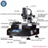 Original ZhuoMao ZM-R5830 3 Zones Air BGA Rework Station PCB Board Chips Repair Reballing Machine 4500W Soldering Welding