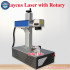50W Raycus Fiber Laser Marking Machine Jewerly Metal Engraving Engraver With Rotary For Card Silver Gold Cutting 30W 20W Max