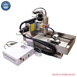 4 Axis 3040 2200W Spindle Motor 4030 CNC Router With Water Tank USB Port for Metal Engraver Engraving Milling Machine