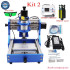 Mini Metal Frame CNC 1310 Router Laser Engraving Square Rail Desktop Assembled Pcb Milling Machine 500MW Laser Head