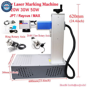 50W Fiber Laser Marking Engraving Machine 30W MAX Metal Engraving 20W Raycus Jewerly Engraver Card Silver Gold Steel Cutting