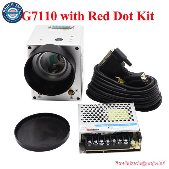 1064nm Fiber Laser Marking Machine Scanning Galvo Head SG7110 SG7110R With Red Pointer 0-100W Input Aperture 10mm