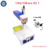 Raycus Fiber Laser Marking Machine 20W 30W Stainless Steel Ring Metal Cutting Silver Gold Jewelry Engraver with Rotary Axis