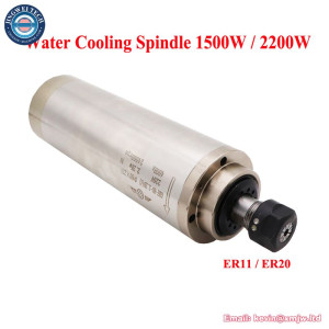 220V 1.5KW 2.2KW CNC Water Cooled Spindle Motor 4 Bearings CNC Motor Spindle For Metal Engraving Machine
