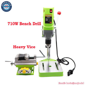 710W Bench Drill Drilling Machine Chuck 1.5-13mm Variable Speed Drilling Chuck And Base Stand For DIY Wood Metal Tools