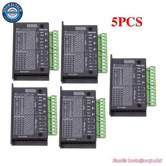 1 2 5pcs TB6600 Upgraded Stepper Motor Driver 42/57/86 Type NEMA 17 23 34 4.0A Stepping Controller for 3D Printer CNC Router