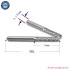 Solid Carbide Corn End CNC Cutting Milling Tools D0.8, 1.0, 1.6, 1.8, 2.4, 3.1 PCB mill Milling Cutter Bits