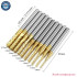 10pcs 3.175 Diameter CNC End Mill Cutter Mini PCB Carbide Router Bits Kit Set 0.8-3.175 MM For Drill Tools