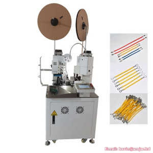 Full Automatic Double Ends Two Moulds Crimping Tool Electric Wire Cable Stripping Cutting Terminal Pressing Crimping Machine